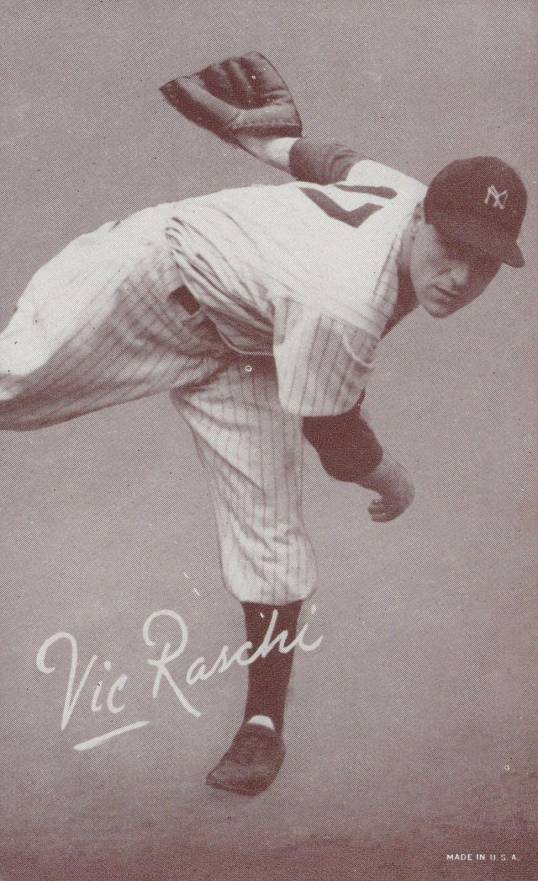 1947 Exhibits 1947-66 Vic Raschi # Baseball Card