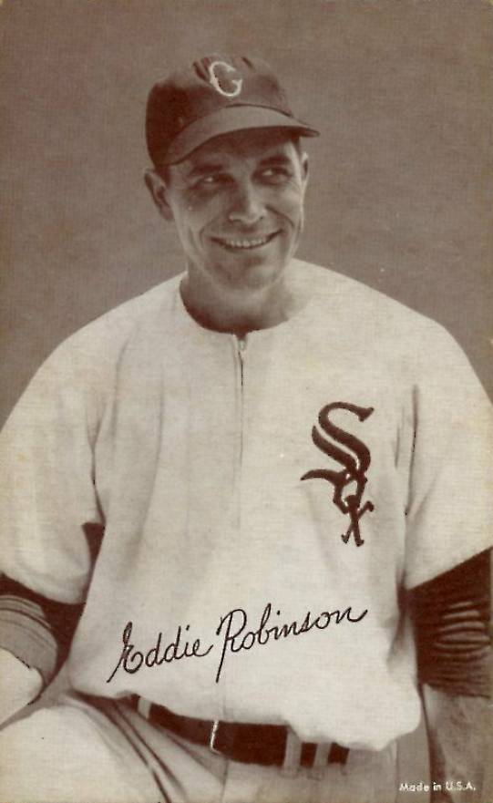 1947 Exhibits 1947-66 Eddie Robinson # Baseball Card