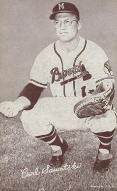 1947 Exhibits 1947-66 Carl Sawatski # Baseball Card