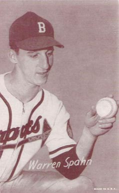 1947 Exhibits 1947-66 Warren Spahn #280 Baseball Card