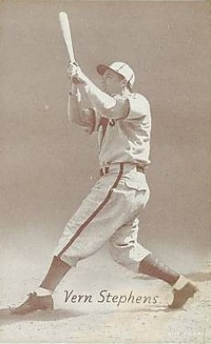 1947 Exhibits 1947-66 Vern Stephens # Baseball Card