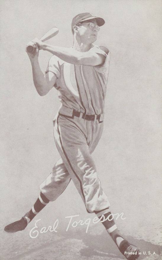 1947 Exhibits 1947-66 Earl Torgeson # Baseball Card