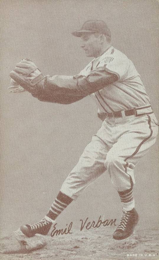 1947 Exhibits 1947-66 Emil Verban # Baseball Card