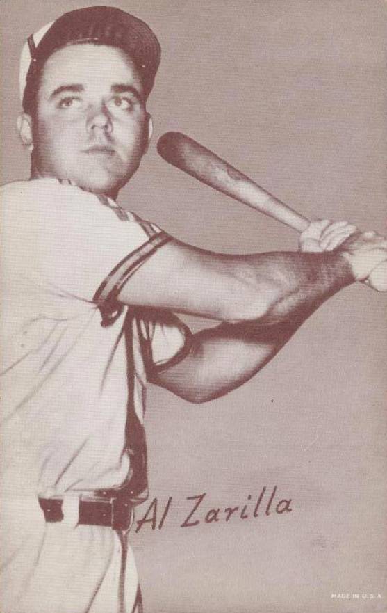1947 Exhibits 1947-66 Al Zarilla # Baseball Card