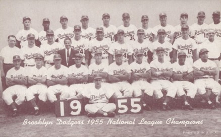 1947 Exhibits 1947-66 Dodgers Team 1955 #328 Baseball Card