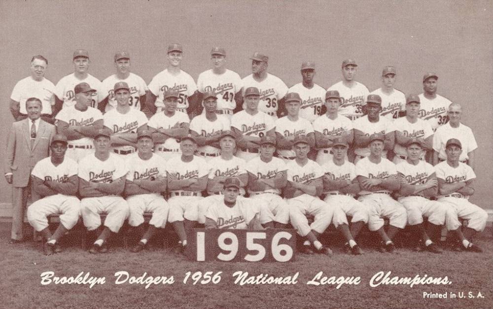 1947 Exhibits 1947-66 Dodgers Team 1956 #329 Baseball Card