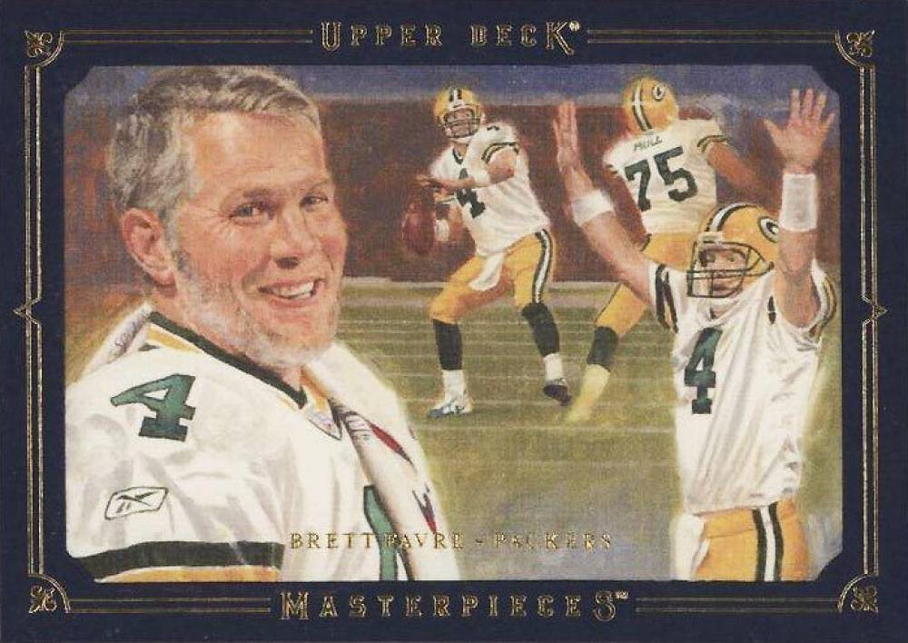 2008 Upper Deck Masterpieces Brett Favre #8 Football Card