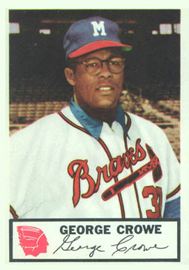 1953 Johnston Cookies Braves George Crowe #18 Baseball Card