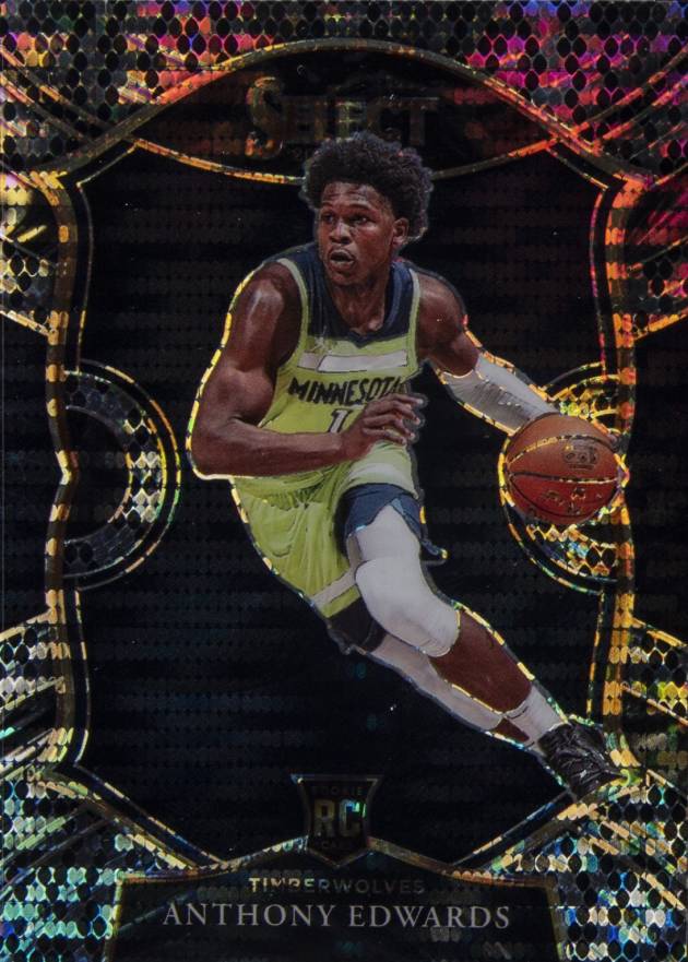 2020 Panini Select Anthony Edwards #61 Basketball Card