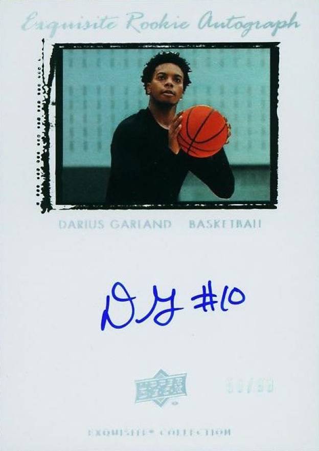 2020 Upper Deck Goodwin Champions 2009-10 Exquisite Collection Rookie Autograph Darius Garland #DG Basketball Card