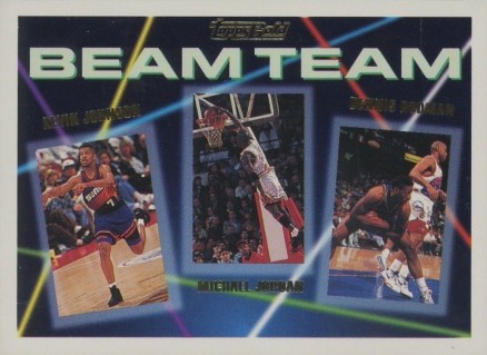 1992 Topps Beam Team Gold Johnson/Jordan/Rodman #3 Basketball Card