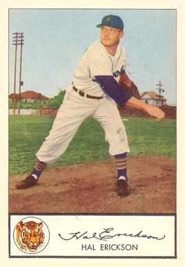 1953 Glendale Hot Dogs Tigers Hal Erickson #6 Baseball Card