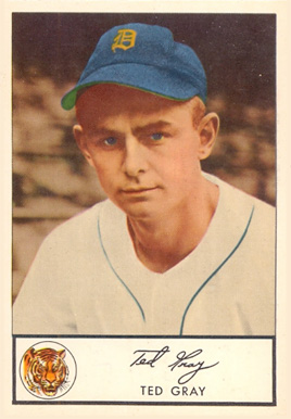 1953 Glendale Hot Dogs Tigers Ted Gray #11 Baseball Card