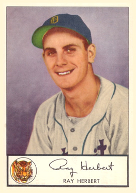 1953 Glendale Hot Dogs Tigers Ray Herbert #13 Baseball Card