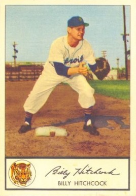 1953 Glendale Hot Dogs Tigers Bill Hitchcock #14 Baseball Card