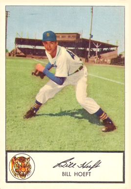 1953 Glendale Hot Dogs Tigers Bill Hoeft #15 Baseball Card