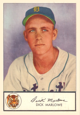 1953 Glendale Hot Dogs Tigers Dick Marlowe #21 Baseball Card