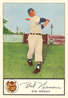 1953 Glendale Hot Dogs Tigers Bob Nieman #23 Baseball Card