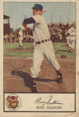 1953 Glendale Hot Dogs Tigers Russ Sullivan #27 Baseball Card