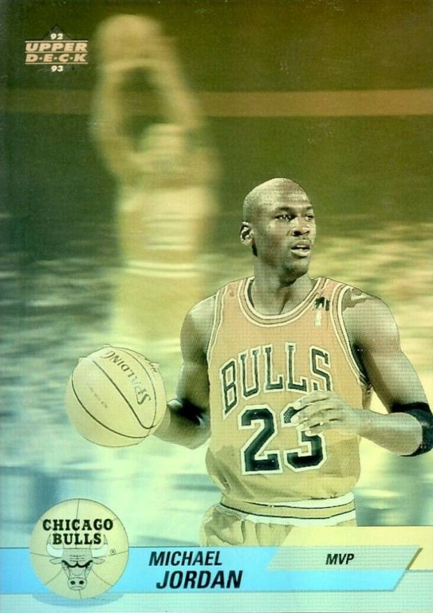 1992 Upper Deck Award Winner Holograms Michael Jordan #AW9 Basketball Card