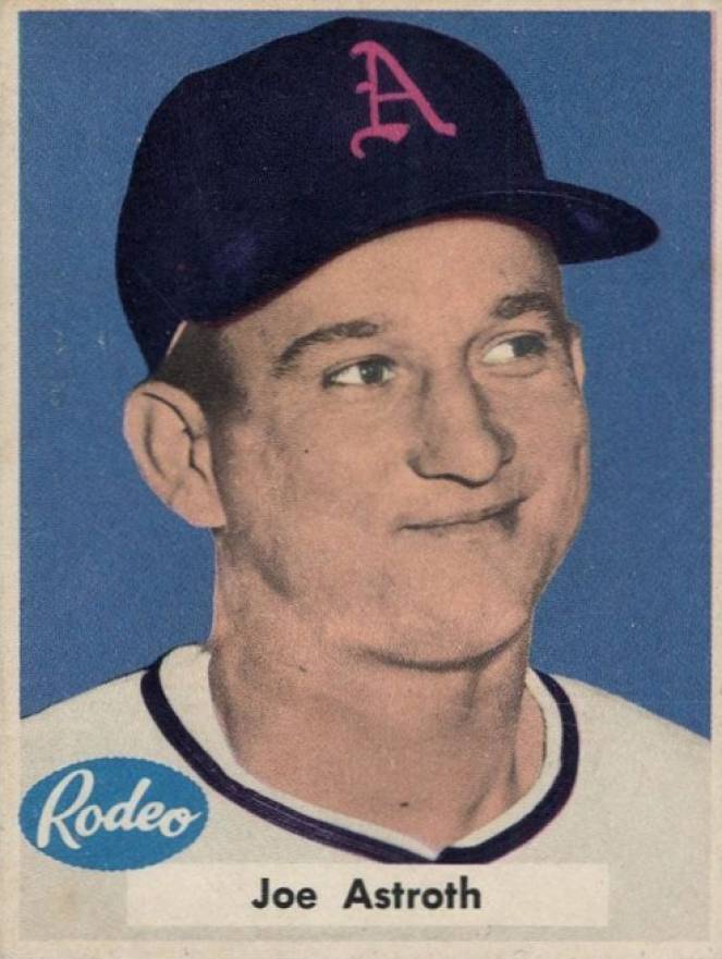 1955 Rodeo Meats Athletics Joe Astroth #1 Baseball Card