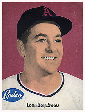 1955 Rodeo Meats Athletics Lou Boudreau #5 Baseball Card