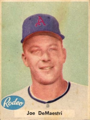 1955 Rodeo Meats Athletics Joe DeMaestri #11a Baseball Card