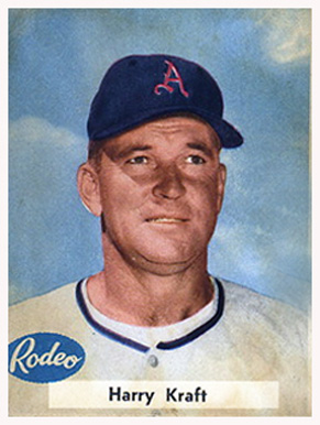 1955 Rodeo Meats Athletics Harry Kraft #21 Baseball Card