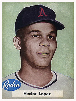 1955 Rodeo Meats Athletics Hector Lopez #23 Baseball Card