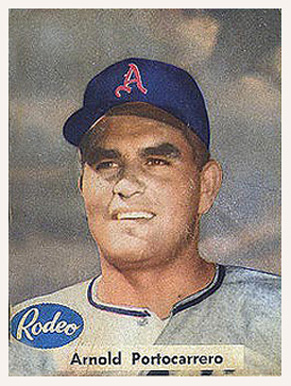 1955 Rodeo Meats Athletics Arnold Portocarrero #26 Baseball Card