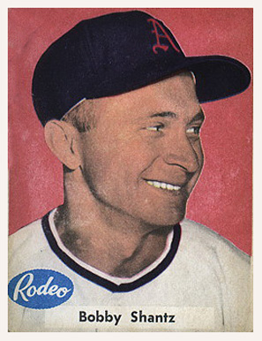 1955 Rodeo Meats Athletics Bobby Shantz #35 Baseball Card