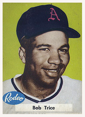 1955 Rodeo Meats Athletics Bob Trice #42 Baseball Card