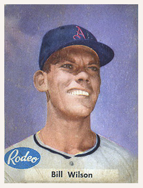 1955 Rodeo Meats Athletics Bill Wilson #46 Baseball Card