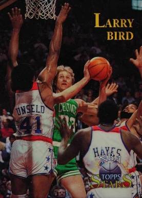 1996 Topps NBA Stars Larry Bird #8 Basketball Card