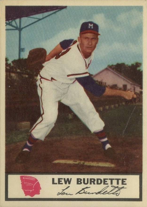 1960 Topps # 230 Mound Magicians Lew Burdette / Warren Spahn / Bob Buhl Milwaukee Braves Deans Cards 2 GOOD Braves Baseball Card 
