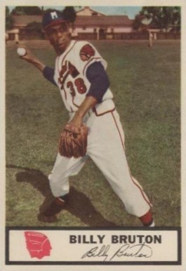 Bill Bruton 1956 Topps Milwaukee Braves Baseball Card – KBK Sports