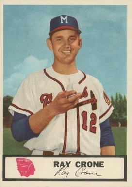 1955 Johnston Cookies Braves George Crowe #39 Baseball Card