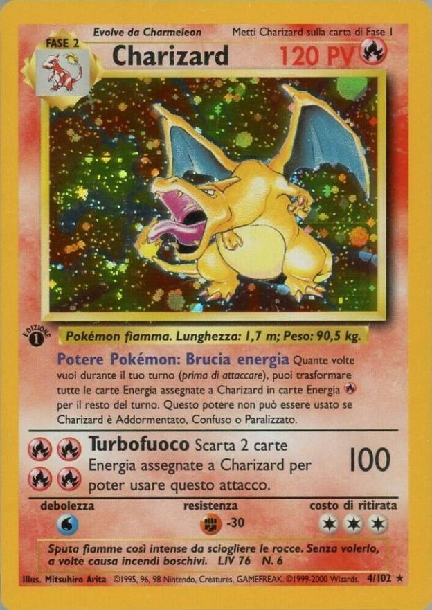 2000 Pokemon Game Charizard-Holo #4 TCG Card