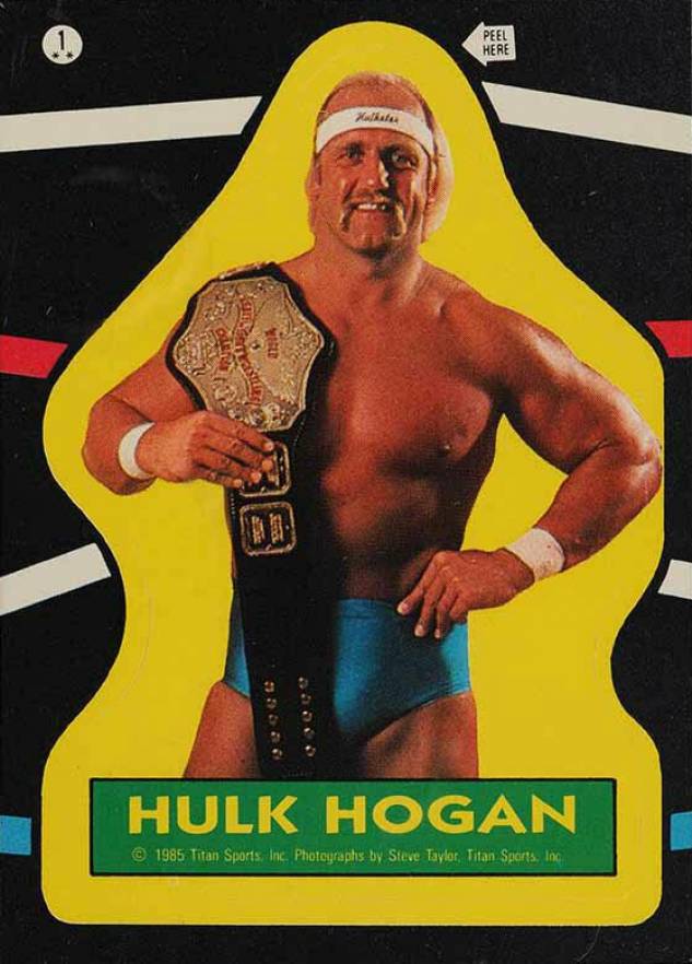 1985 Topps WWF Stickers Hulk Hogan #1 Other Sports Card