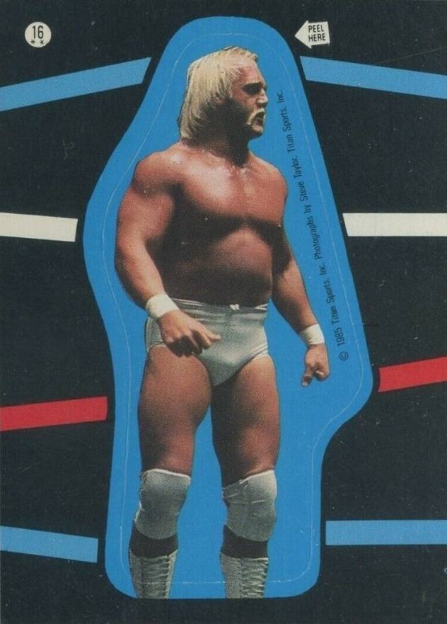 1985 Topps WWF Stickers Hulk Hogan #16 Other Sports Card