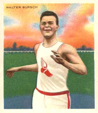 1910 T218 Champions Walter Bursch #9 Other Sports Card