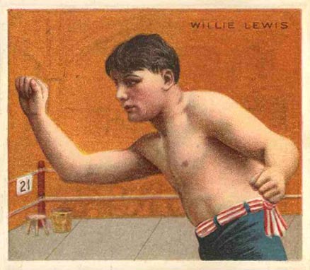 1910 willie lewis champions boxing other card