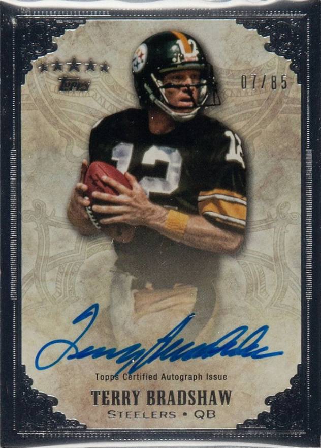 2012 Topps Five Star Signatures Terry Bradshaw #TB Football Card