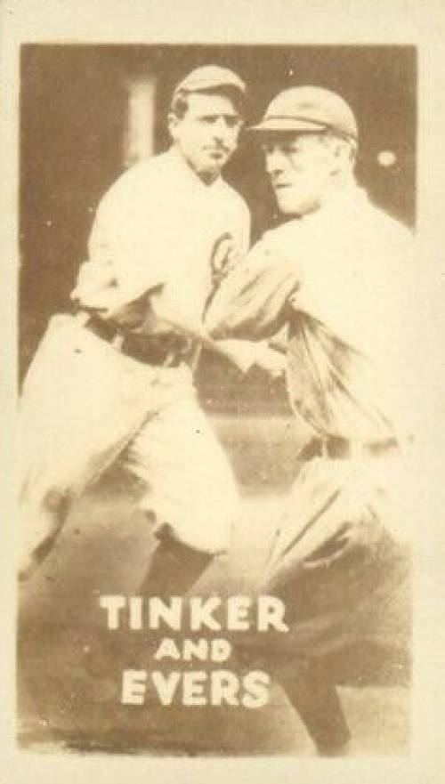 1948 Topps Magic Photos Tinker & Evers #18K Baseball Card