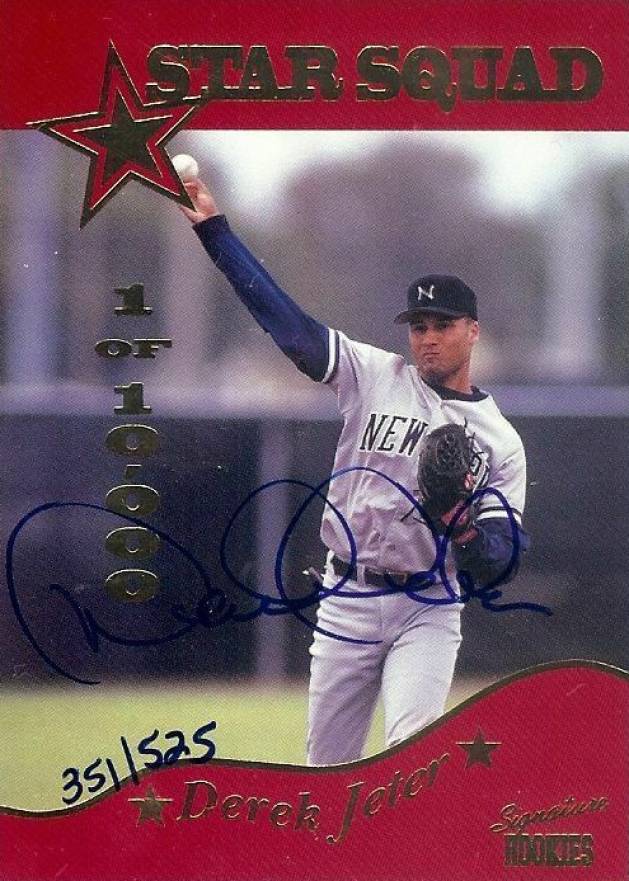 1995 Signature Rookies Star Squad Derek Jeter #3 Baseball Card