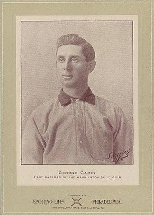 1902 Sporting Life Cabinets George Carey #86 Baseball Card
