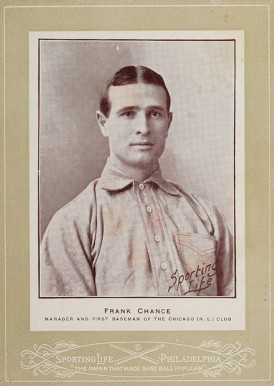 1902 Sporting Life Cabinets Frank Chance #96 Baseball Card