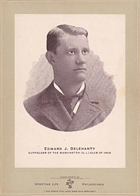 1902 Sporting Life Cabinets Edward Delahanty #152 Baseball Card
