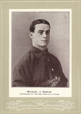 1902 Sporting Life Cabinets Michael Donlin #173 Baseball Card