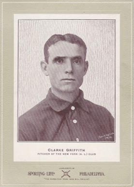 1902 Sporting Life Cabinets Clarke Griffith #266 Baseball Card